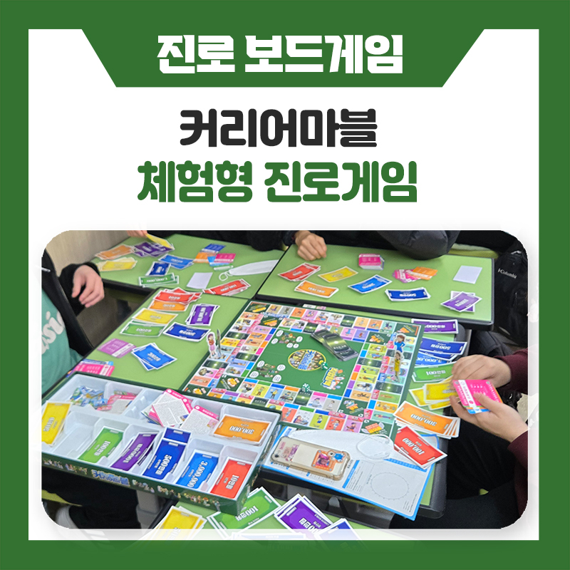 학생들이 먼저 몰입하는 진로수업 체험형 진로보드게임 커리어마블